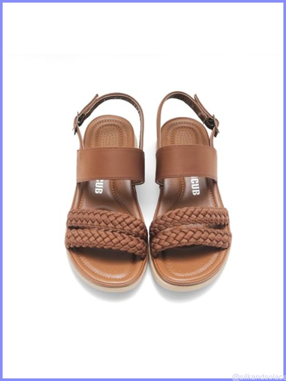 Women's Flat Sandals Ankle Strap Open Toe Braided Comfortable Platform Beach
